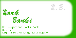 mark banki business card