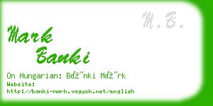 mark banki business card
